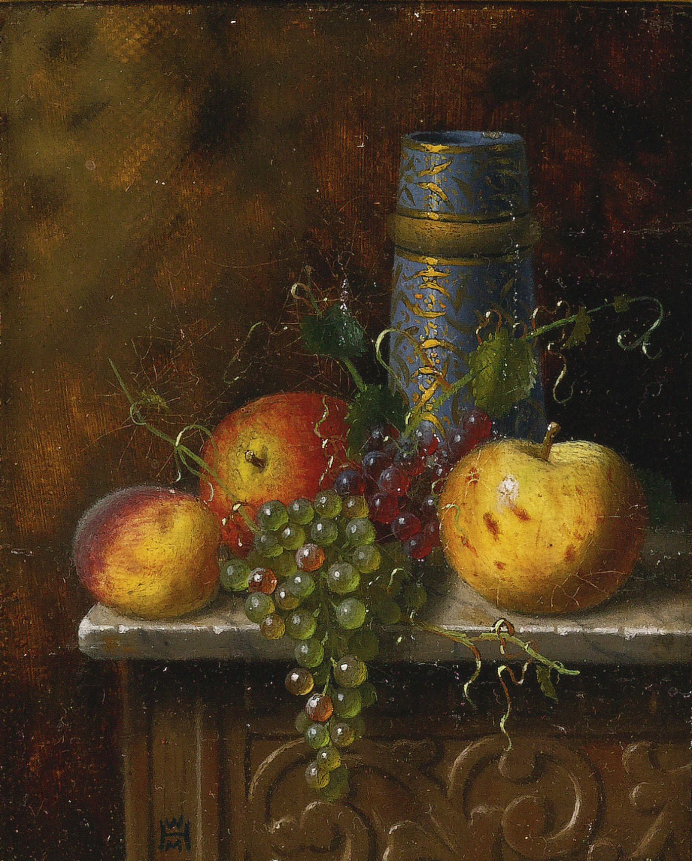 fruit and vase